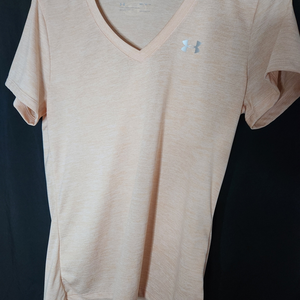 Under Armour Peach V-Neck T-Shirt